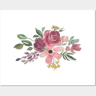 Floral Watercolor Posters and Art